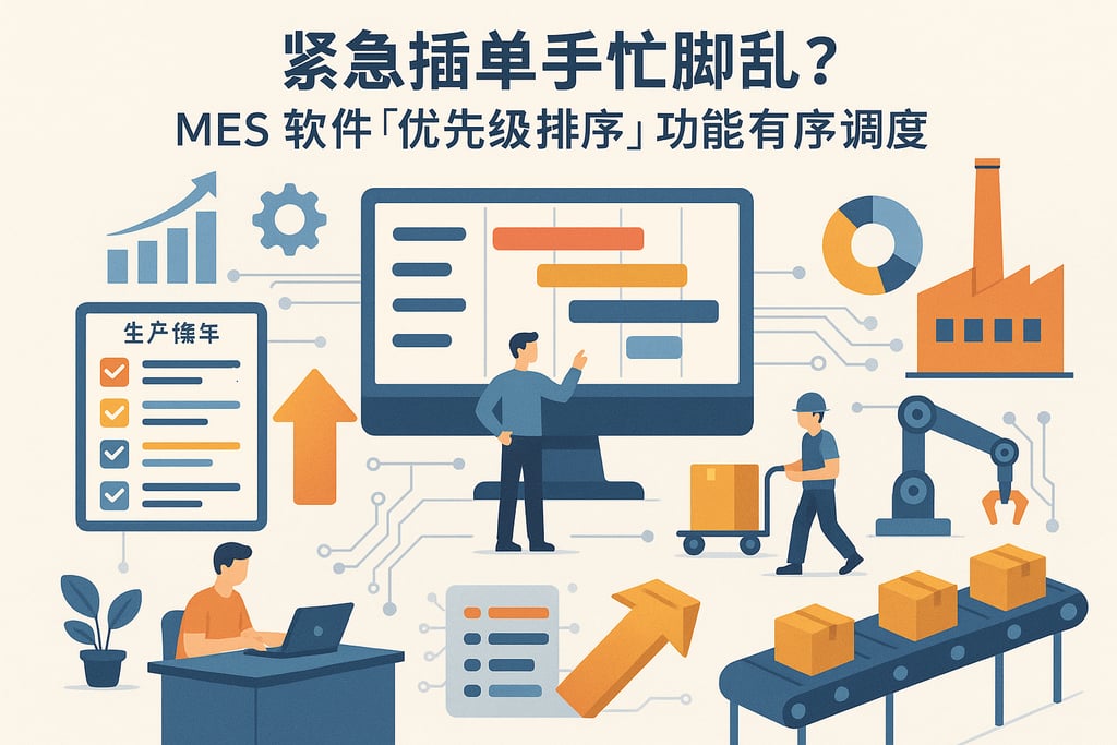 紧急插单手忙脚乱？MES 软件「优先级排序」功能有序调度